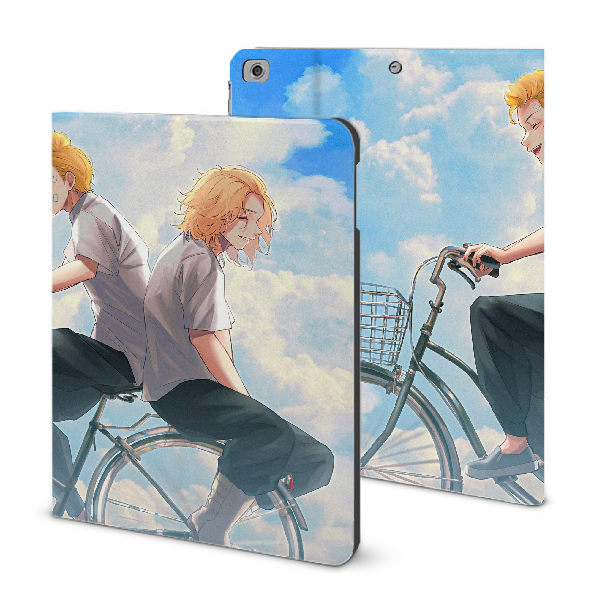 （画像用） 東京リベンジャーズ Tokyo Revengers IPad ケース ブック型 PUレザー TPU 耐衝撃 軽量 薄型 ペン収納なし 全面保護 IPad 各モデル対応